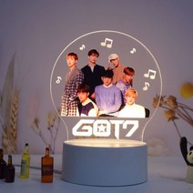 StrayKids 스트레이키즈 트와이스 EXO 굿즈 무드등 생일 선물, GOT7-삼색