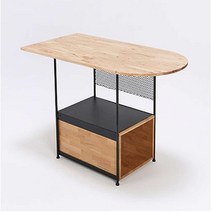 Sunshine 아일랜드 원목 탁자 테이블 식탁 주방 홈바 1200, 골드