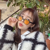 밤운전 필수 야간 눈부심 빛번짐 차단 가벼운 안경테 옐로우 틴트 렌즈 안경 선글라스