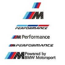 BMW M 차량용 데칼 스티커 카본 버젼, D타입, 15cm