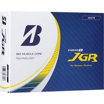 Bridgestone 브리지스톤 골프공 투어 B JGR 2023 12구 선물 컬러 용품 반발 고급 탄성, 화이트