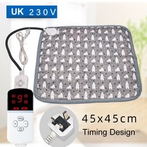 강아지 노즈워크 장난감 새로운 애완 동물 온수 매트 개 온도 조절 개 난방 패드 방수 전기 난방 패드 타이머 개 잠자는 용품, 06 UK timing, 01 45x45cm