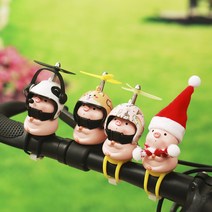 돼지 헬리콥터 오토바이 스쿠터 핸들악세사리 꾸미기, 5돼지피그