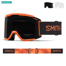 SMITH Squad XL MTB 스미스 스쿼드 XL 엠티비 산악 자전거 고글 Cinder Haze 신더 헤이즈 크로마팝 썬 블랙 + 클리어 (렌즈 2장), 단품