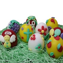 [꼬메빔보] #꼬메빔보 비누클레이 부활절계란만들기(10인), 단품