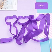 발레바 2M 4M 다채로운 체육관 리본 댄스 리듬 아트 체조 발레 스 트리머 트윌 링로드 레인보우 스틱 훈련, 03 BH96-Purple_01 2 meters