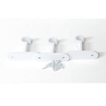 민광 커튼브라켓 15mm 3매1세트 화이트