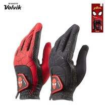 볼빅 마블 스파이더맨 논슬립 골프장갑, 레드