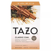 [미국직배송]타조 차이 블랙 티 20개입 Tazo Chai Black Tea - 20ct