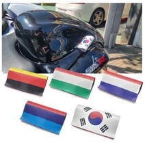 데일리쇼핑 자동차 미니쿠퍼 라벨 스티커 택 악세사리 도어 포인트 국기스티커 태극기 BMW 독일 이탈리아 프랑스, 대형(프랑스)