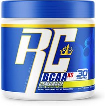 Ronnie Coleman의 BCAA XS 파우더 EAA 함유 분지쇄 아미노산 운동 후 근육 회복 여성 및 남성을 위한 무설탕 수화 음료 레모네이드 30인분, [04] 레몬 에이드