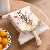 티슈케이스 각 휴지케이스화장지 홀더 재사용 가능한 티슈 여행용 벨벳 박스 커버 페이셜 냅킨 보관 직, 21 HS