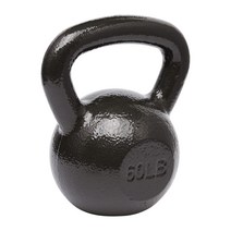 아마존 베이직 케틀 벨 20.4kg 캐스트 아이언제 블랙