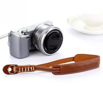 액션캠대여 초미니무선카메라 바디캠 소니 SLR DSLR 카메라 액세서리에 대한 빠른 릴리스 플레이트 스트랩과 PU 가죽 핸드 스트랩, [03] coffee