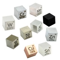 원소 큐브 10mm 금속 탄소 티타늄 크롬 철 니켈 구리 아연 주석 몰리브덴 텅스텐, 1pcs Molybdenum Cube