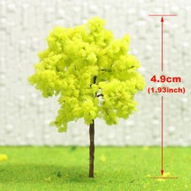 헬퍼솔 HO 모형 나무 187 철선 가을 5cm 철도 디오라마 R5027 40 개/80 개 노란색 녹색, [02] 80pcs