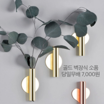 대전언니 [당일무배] 골드 꽃병 오브제 벽걸이화병 인테리어 미니 화병 벽장식 소품 벽장식소품, 원형골드