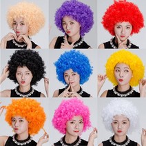 클럽 파티가발 아이돌가발 레드 연극 축제 파티 분장, (핑크)