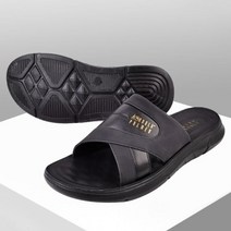 브이와이 남자 패션 검정 크로스 SS 갈색 베이직 슬리퍼