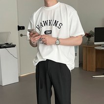 호킨스 링클프리 로고 반팔티