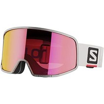 스키 보드 고글 살로몬 (salomon) 스키 스노우 보드 고글 lo fi (로피) 시리즈 일본 직배송, 시그마, 화이트(시그마 포피 레드)
