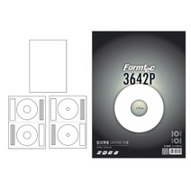 폼텍 잉크젯용 광택라벨 (10매)/선명한 이미지 CD DVD 전지 사진출력 이미지 디지털카메라 출력, PS-3642AP (지름17.5mm)