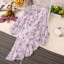 손예진st 엘레강스 쉬폰 플라워 원피스 수입 셔링 여성 여자 봄 여름 치마