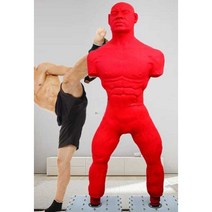 사람모형샌드백 체육관 스탠딩 펀칭백 스파링 주짓수, 블랙 실리콘 샌드백
