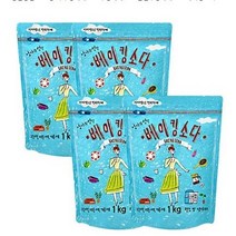 엄마의선택 베이킹소다, 3kg, 4개