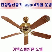 LES125300아텍스 노렐씰링팬 골드색 천장선풍기 nourel실링팬 DIY 냉난방 공기순환 간접조명 artex ceilingfan, 단일옵션