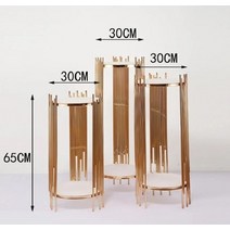 찻상 소형 다과상 트레이 티테이블 키 큰 그랜드 파티 배경 받침대 스탠드 꽃 풍선, 3.GlodA
