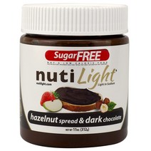 Nutilight 무설탕초코잼 비건 스프레드 - 헤이즐넛+아몬드 330g x 2통, 헤이즐넛(1통)