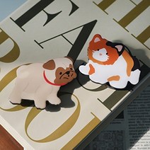 기타 바보사랑[그립톡]세인트뮤즈 X 시월 아트콜라보 DOG CAT 그립톡, 베이비퍼그