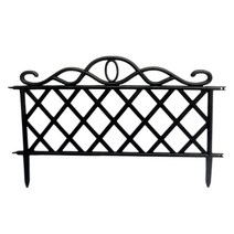 차폐휀스 담장공사 단독 주택 카페 담장 펜스 정원 마당 1pcs 장식 울타리 야외 녹슬지 않는 풍경 테두리 접는 안뜰 울타리 꽃 침대 펜싱 장벽