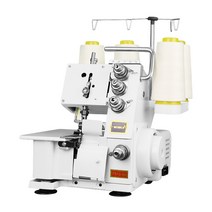 오버록 기계 재봉 미싱 오바로크 자수 마감, 핑크 3선식