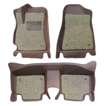 매트의신 5D 6D 자동차 코일매트 카매트 한대분(1열+2열), 6D 엣지 카매트, 브라운, 쉐보레 더넥스트스파크(2016~), 쉐보레