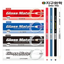 지구화학 글라스 메이트 색연필/유리/채점/봉제/12입, 백색