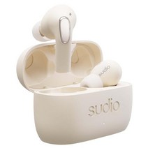 Sudio 수디오 완전무선 이어폰 Sudio E2 블루투스 / 하이브리드 액티브 노이즈 캔슬링 지원 SAND [E2CLK]