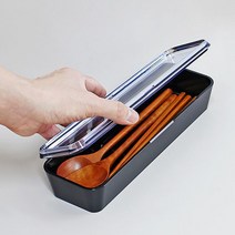 일본생산 수저 포크정리 투명커버 위생수저통 BRICK, 쿠팡 화이트