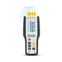 디지털 열전대 온도계 HT9815 4채널 K형 4개 측정 모드LCD 화면 삽입 프로브 센서