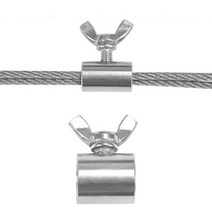 와이어줄 클램프 와이어 로프 슬리브 터미널 스텐 와이어 홀더, D) M5