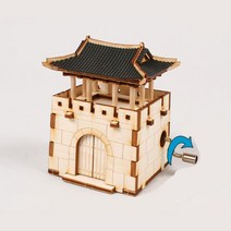 옛날 성문 오르골 목재 모형 만들기세트 toy 과학교구 상상력 원목교구 STEM교육 공작, 상세페이지참조