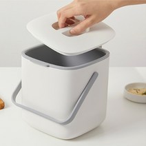 손잡이 음쓰통 물빠짐 음식물쓰레기통 잔반통, 다크그레이