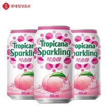 트로피카나 스파클링 복숭아 355mlx12캔/리얼과즙탄산