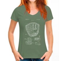 야구 글러브 셔츠 센터 필드 월드 시리즈 리틀 리그, XXXL, WoMen pea green