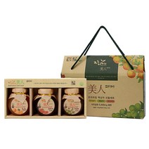 제주이야기 미인 화이바 꼬마 액상차 3종 선물세트, 한라봉차 200g + 오미자차 200g + 매실차 200g, 1개