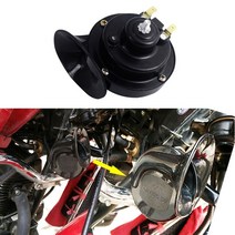 abs 12v 48v 60v 오토바이 방수 달팽이 경적 슈퍼 사운드 monophonic 오토바이 액세서리 electric moped horn black, 1개 60v