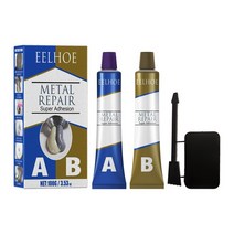 접착제 EELHOE A + B 접착제 용접 산업 수리 내열성 방수 Cauiking 에이전트 주조 금속 붙여 넣기 빠른 건, 04 100g