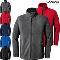 랜더스 배색지퍼 등산 레저 플리스 자켓 JK450W 가볍고 따뜻한 방한 폴라플리스 점퍼