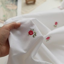 대폭 광목자수원단 수채화 2컬러, 화이트